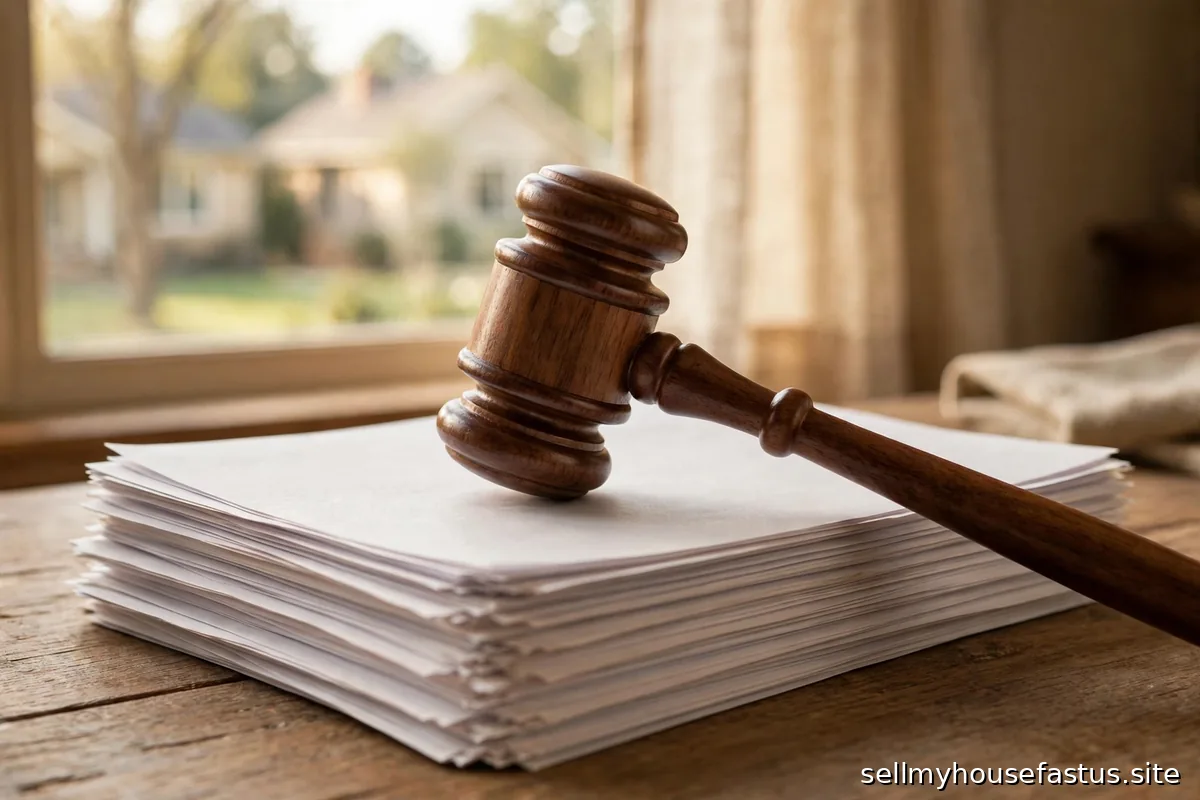 A judge's gavel resting on a stack of disclosure papers.