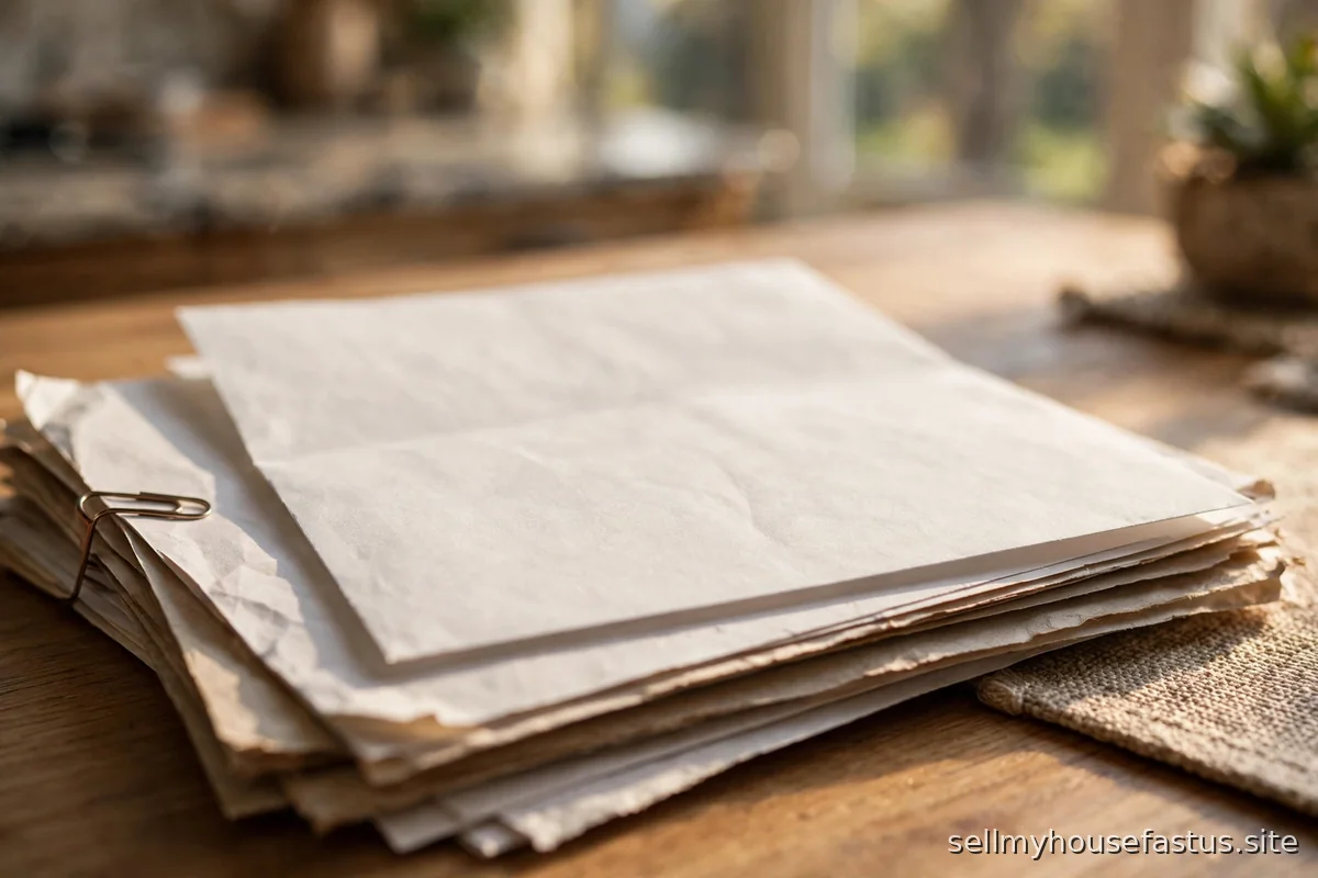 A short-sale approval letter lies on top of mortgage documents.